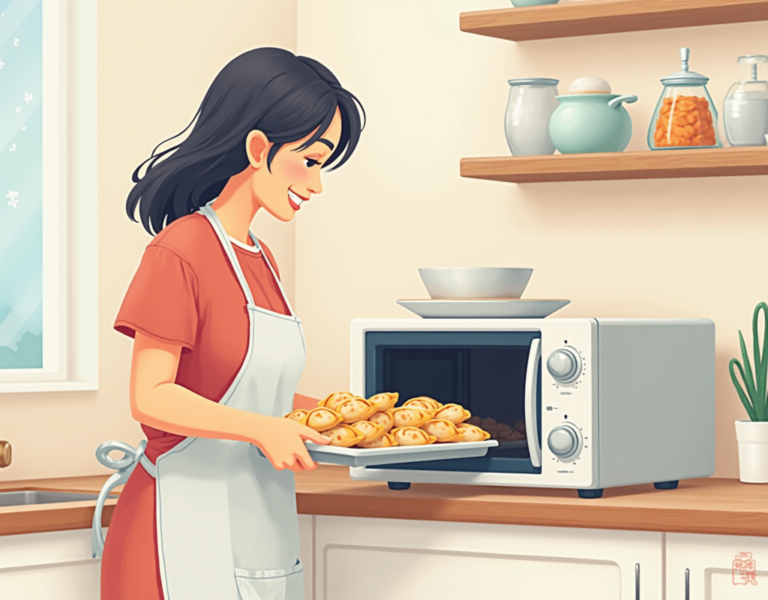 광파오븐 활용하여 바삭바삭 군만두 만들기 간단해요!