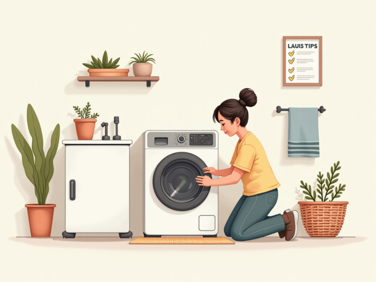 소음 없는 세탁기, 수평 맞추기 꿀팁!