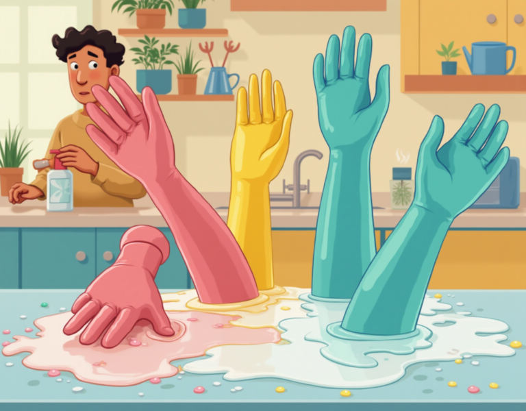 고무장갑이 녹는 이유와 수명 연장 방법