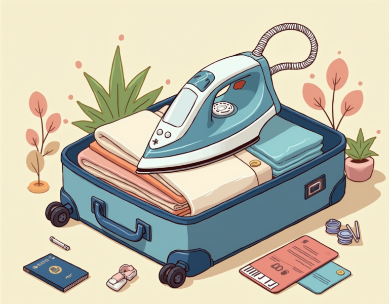 휴대 간편한 여행용 다리미로 구김 없는 여행 즐기세요 😎