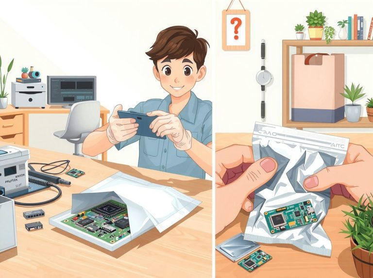 정전기방지 봉투로 전자기기 보호하기: 수십 볼트가 부품을 망친다