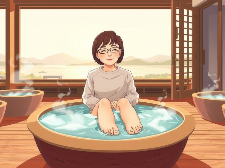 덕산온천 족욕장에서 즐기는 온천수의 건강 효능