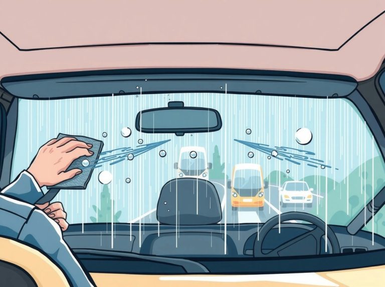 자동차 유리발수코팅제가 우천 운전 안전을 높이는 과학적 원리