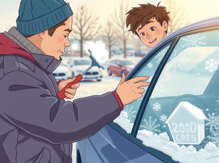 겨울철 차량용 스크래퍼 필수인 이유, 법적 의무와 안전운전